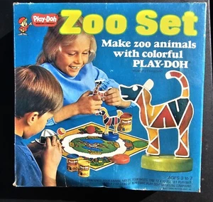 Vintage Kenner Play Doh Zoo Set Open Box 1972 fast komplett Formen Spielmatte - Bild 1 von 7