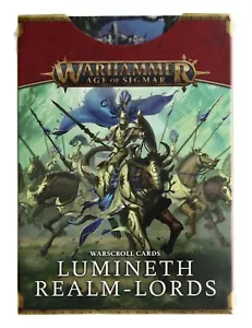Games Workshop Warhammer AOS Lumineth Realm-Lords Warscroll Cards - New - Picture 1 of 2