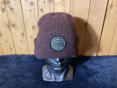 Coal Speckle Ribbed Knit Cuff Beanie Maroon ALWAYS SEEKING NEVER LOST Foto 1 de 4