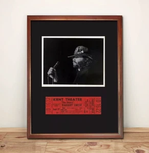 THE DOORS Des Moines 1967 FRAMED 17x13 Ticket & Jim Morrison Photo DISPLAY Repro - Picture 1 of 1
