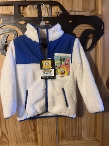 NWT Kids' SpongeBob SquarePants™ Bikini Bottom Faux Fur Jacket Andy And Evan - Picture 1 of 4