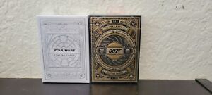 Star Wars Playing Cards (White Deck & Bond 007 Deck) Theory 11 (Lot Of 2) New**