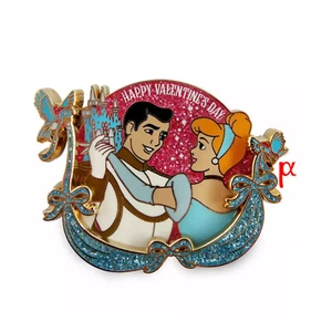 Disney Cinderella Prince Charming Happy Valentine's Day Pin Parks LE Exclusive - Imagen 1 de 1