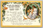 Postkarte Religiöse Kirche einladen Bitte kommen Sie nächsten Sonntag Matt 19:14 D19