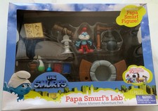 The Smurfs Papa Smurf's lab Figure Movie Moment Adventure Pack Jakks