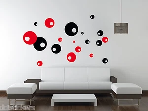 Vinilo decorativo #183# CIRCULOS RETRO sticker decoracion paredes wall - Imagen 1 de 1