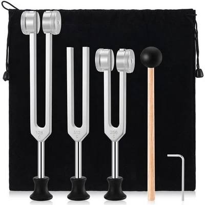 3 Stimmgabeln 128Hz 256Hz 512Hz  für Yoga-Meditationsmusik,DNA Reparatur - Bild 1 von 4