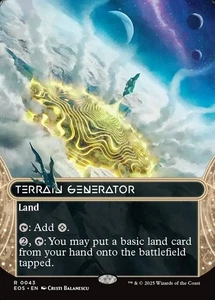 1x - Terrain Generator - (borderless - #43) - EOS: Stellar Sigh - NM MTG - Picture 1 of 1