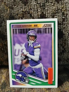2025 Panini Score Football Jordan Addison #109 Minnesota Vikings  - Picture 1 of 2