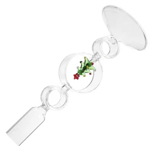 Christmas Tree Taper Candle Holder - Tall Christmas Glass Candlesticks - Xmas - Picture 1 of 17