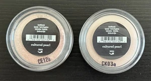 Lot 2 bareMinerals Loose Powder Eye Color Shadow Cultured Pearl .02oz .57g 30904 - Picture 1 of 3
