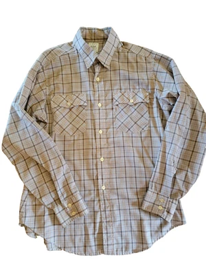 Camisa vintage años 80 Juegos Olímpicos de Estados Unidos Levis a cuadros con botones talla L tostada, azul, amarilla Foto 1 de 4