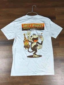 Dirty Monkey Whiskey Banana Peanut Butter Promotional dive bar T Shirt Medium - Picture 1 of 8