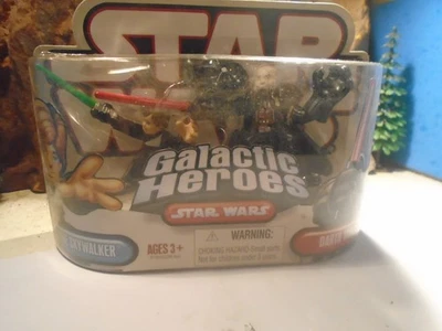 HASBRO STAR WARS GALACTIC HEROS LUKE SKYWALKER & DARTH VADER, SEALED     5-193-5 - Image 1 of 4