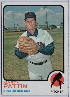 1973 Topps #415 Marty Pattin in EX Condition Red Sox - Image 1 of 2