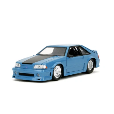 FORD MUSTANG GT FAST & FURIOUS BLUE 1:24 Jada Toys Movie Modellino Nuovo - Immagine 1 di 4