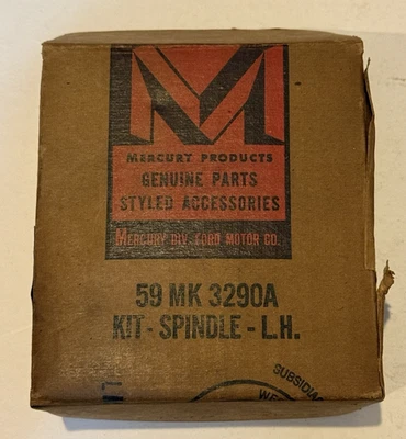 1959 Mercury Spindle Kit Tie Rod End B9MY-3A131-A MK-3290-A LH NOS - Image 1 of 4