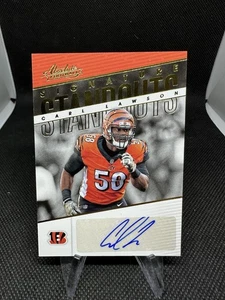 Panini Absolute Signature 2018 destacados Carl Lawson automático Cincinnati Bengals - Imagen 1 de 2
