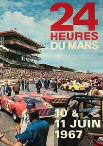 Reproduktion Vintage ""Le Mans 1967" Motorsport Poster. Größe: A2 - Bild 1 von 1