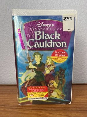 Disney Masterpiece The Black Cauldron VHS New Sealed Vintage Metallic cover! Foto 1 de 4