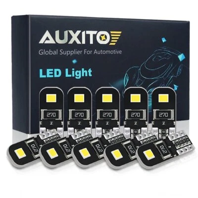 10X T10 5730 LED 501 Side Light White Bulbs Car Error Free Canbus Xenon W5w 12V - Image 1 of 4