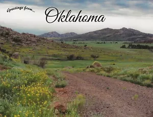 Postkarte Oklahoma Grüße Wichita Mountains Wildlife Refuge postfrisch unbenutzt - Bild 1 von 1