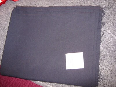 Tissu vintage Tergal Eural  Gris foncé  larg 140 cm x H 170 cm - Photo 1/2