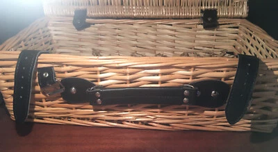 Black Strap Basket 44x25x13cm Robust And Classic - Image 1 of 4