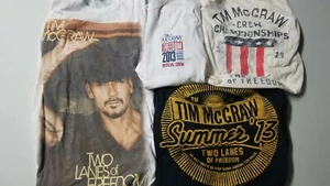 Tim McGraw t shirt two lanes of freedom tour XXL lot 4 Country official 2013 - Picture 1 of 12