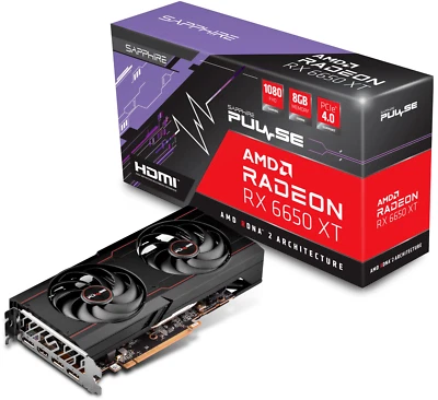 Sapphire Pulse AMD Radeon RX 6650 XT 8GB GDDR6 Graphics Card - Image 1 of 4