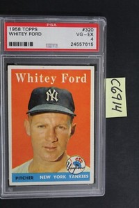 19598 Topps - WHITEY FORD - New York Yankees #320 - PSA 4 (C6914