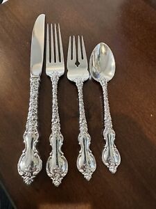 INTERNATIONAL STERLING DUBARRY 4PC PLACE SETTING EXCELLENT  2 AVAILABLE LOOK