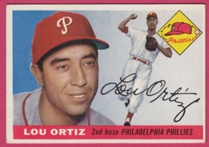 1955 Topps # 114 Lou Ortiz - Phillies (EX)