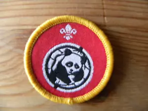 UK Scouting Discontinued Cub Activity Badge Global Conservation OLD LOGO - Picture 1 of 1