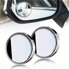 X2 Car Blind Spot Mirrors Adjustable Round HD Glass Convex Side Rear View Mirror