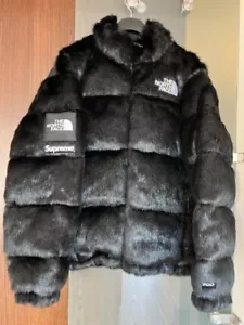 Original Supreme X The North Face "FW20" Faux-Fur Nuptse Jacket "Black" Medium - Bild 1 von 23