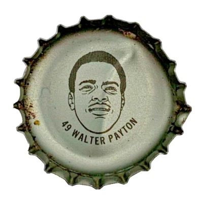 Walter Payton 1981 Coke Caps #49 Coca Cola Bottle Cap Aluminum Soda Pop NFL - Image 1 of 3