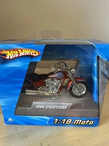 2005 Hot Wheels 1:18 Moto Twin Flame G8249 Black/Red 47118 - Picture 1 of 5