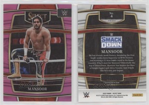 2022 Panini Select WWE Concourse Pink Prizm /49 Mansoor #4