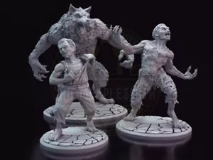 Werewolf Transformation Miniature Set – From Man to Beast - Imagen 1 de 16