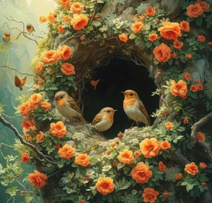 Diamond 5D Painting Kits for Adults Birds, Round Full Drill Diamond Art Kits.... - Picture 1 of 4