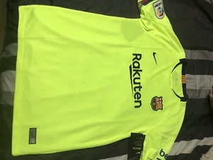 FC Barcelona Boys Soccer Away Jersey 2018/19 New! La Liga - Picture 1 of 10