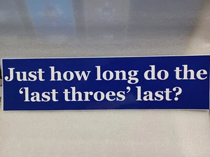 End Times / Apocalypse Days / Mythology - Funny Atheist Bumper Sticker - Picture 1 of 1