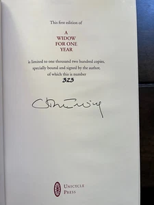 John Irving / A Widow for One Year Signed 1st Edition 1998 #323/1000 - Picture 1 of 4