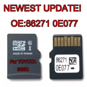 NEWEST UPDATE MAP GPS NAVIGATION MICRO SD CARD FOR TOYOTA MODELS OEM 86271 0E077 - Picture 1 of 7
