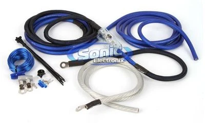 ¡NUEVO! Kit de cableado de instalación de amplificador/amplificador de potencia calibre 4 AWG Stinger SK6241 Foto 1 de 4