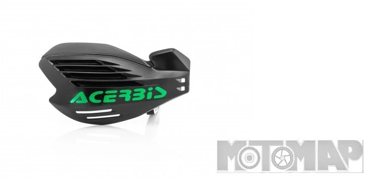 Paramani Acerbis X Force Cross Enduro Motard + Kit Montaggio Verde Nero - Immagine 1 di 1