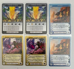 CHAOTIC 1st EDITION * 6 * CARD LOT BIDUA, APPELAI, & FORCE STRIKE UNPLAYED - Picture 1 of 7