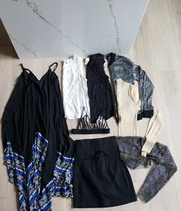 Womens Clothing Lot XS-S Express Urban Outfitters H&M Skirt Tops Dress Boho Y2K - Picture 1 of 18
