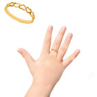 10K Solid Yellow Gold Heart Kids Ring Baby Children's Size 3 